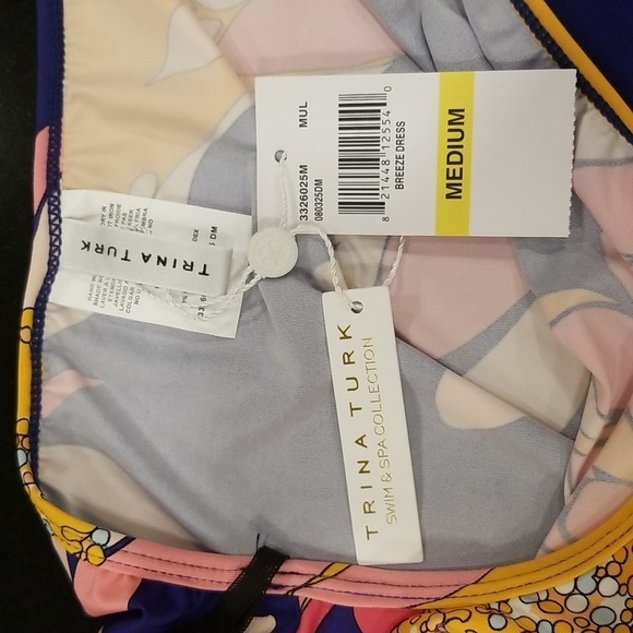 💕TRINA TURK💕 Breeze Dress ~ Multi-Color Floral Print Medium M NWT - Picture 14 of 15